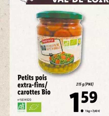 Petits Pois Extra-fins-carottes Bio