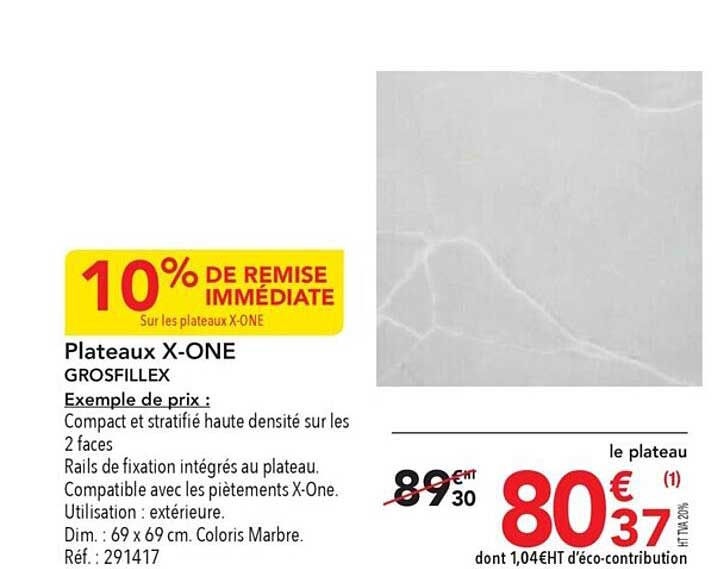 plateaux x-one grosfillex