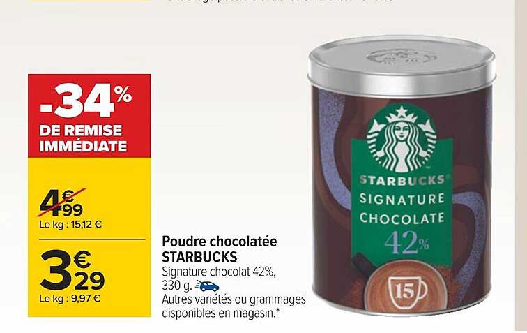 Poudre Chocolatée Starbucks