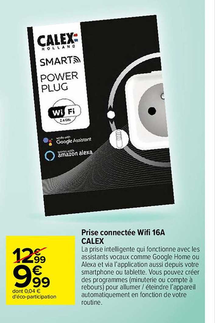 prise connectée wifi 16a calex