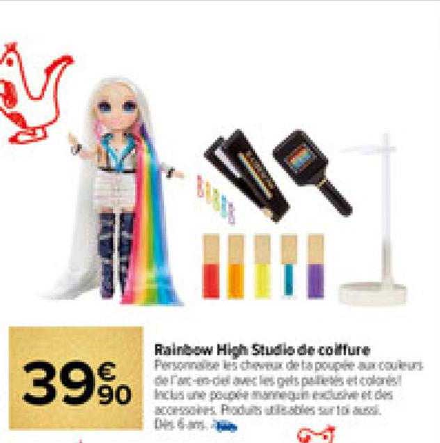 rainbow high studio de coiffure