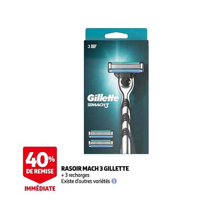 rasoir mach 3 gillette