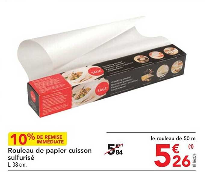 Rouleau De Papier Cuisson Sulfurisé