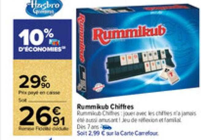 Rummikub Chiffres Hasbro Gaming