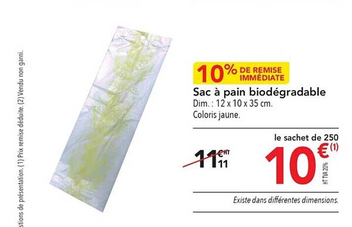 sac à pain biodégradable