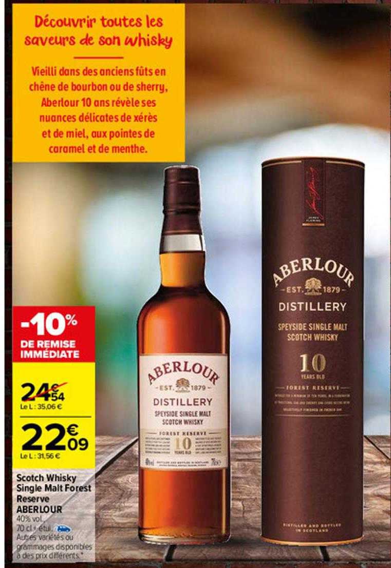 Scotch Whisky Single Malt Forest Reserve Aberlour