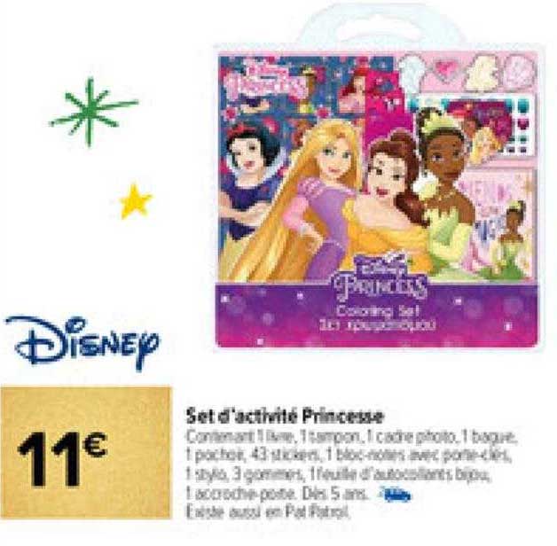 set d'activité princesse disney