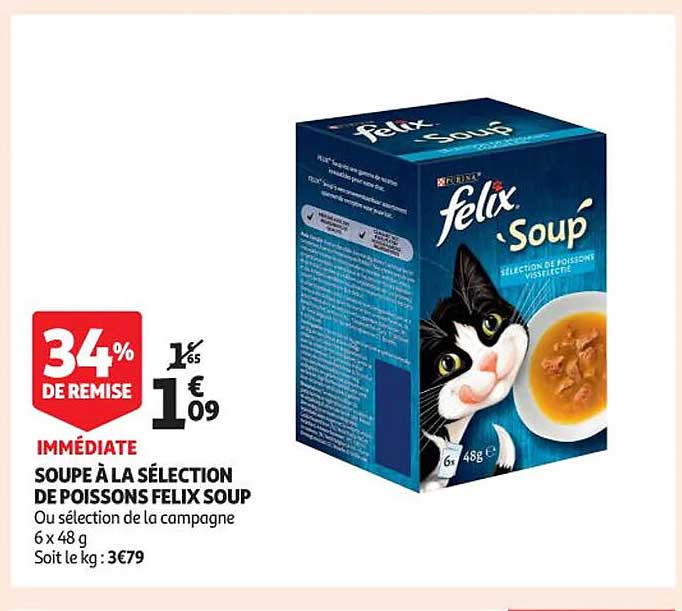 soupe à la sélection de poissons felix soup