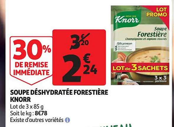 Soupe Déshydratée Forestière Knorr