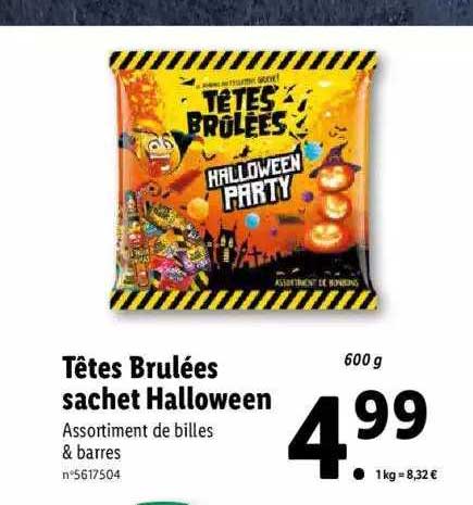 Têtes Brulées Sachet Halloween