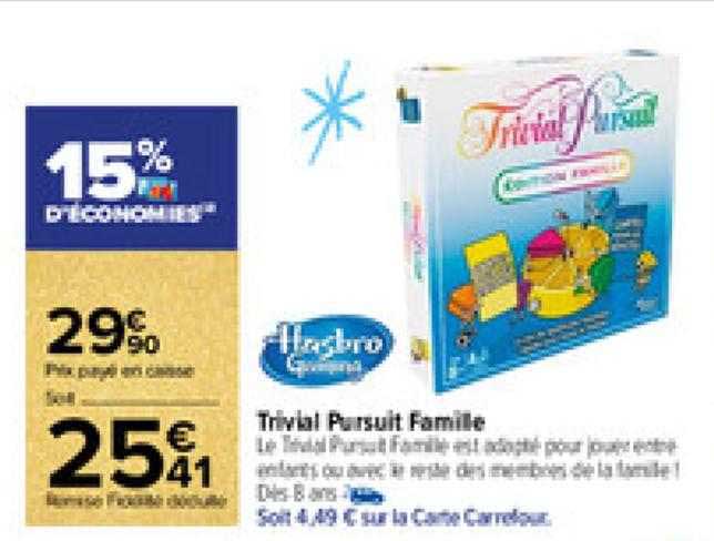 trivial pursuit famille hasbro gaming
