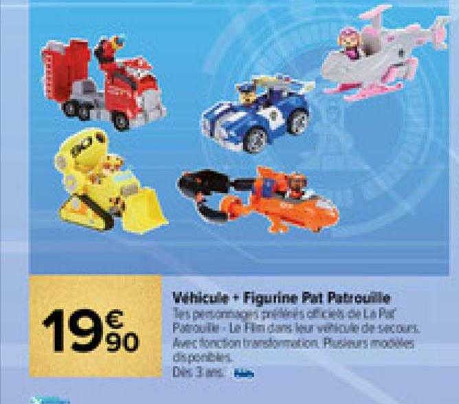 véhicule + figurine pat patrouille