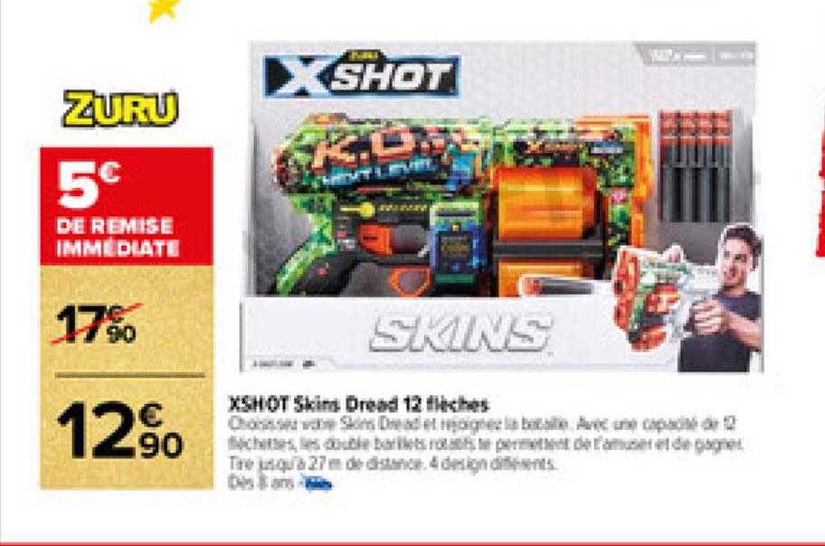 Xshot Skins Dread 12 Flèches Zuru