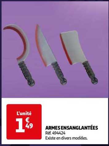 armes ensanglantées