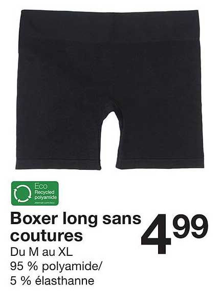 boxer long sans coutures