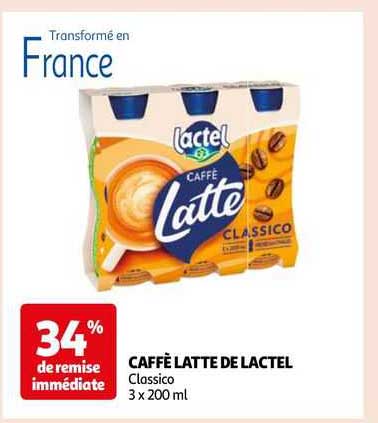 caffè latte de lactel