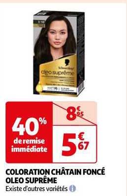coloration châtain foncé oleo suprême