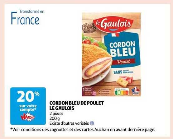 Cordon Bleu De  Poulet Le Gaulois