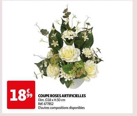 Coupe Roses Artificielles
