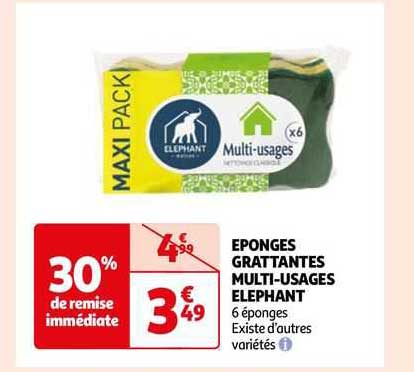 éponges Grattantes Multi-usages éléphant