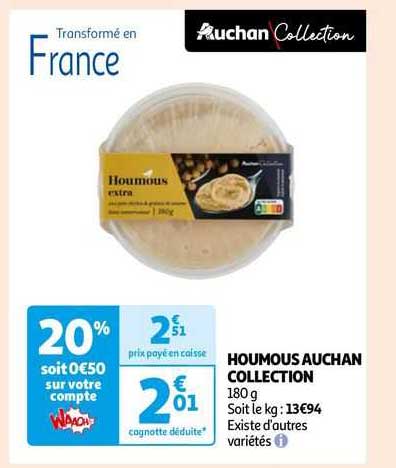 Houmous Auchan Collection