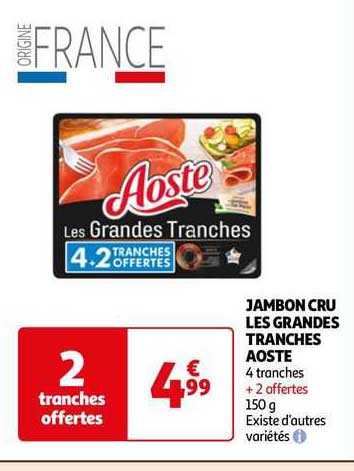 Jambon Cru Les Grandes Tranches Aoste