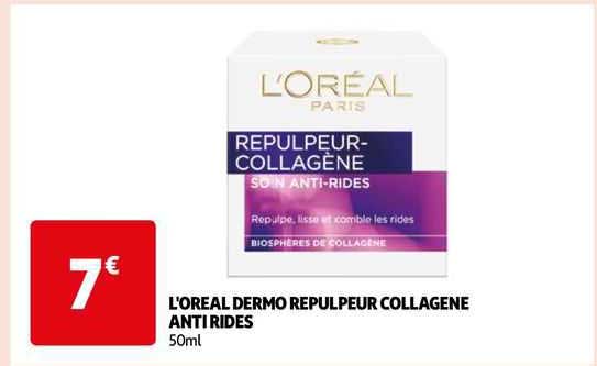 l'oréal dermo repulpeur collagène anti rides