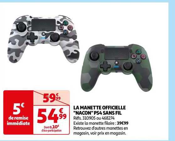la manette officielle "nacon" ps4 sans fil