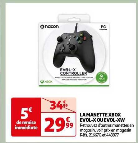 la manette xbox evol-x ou evol-xw