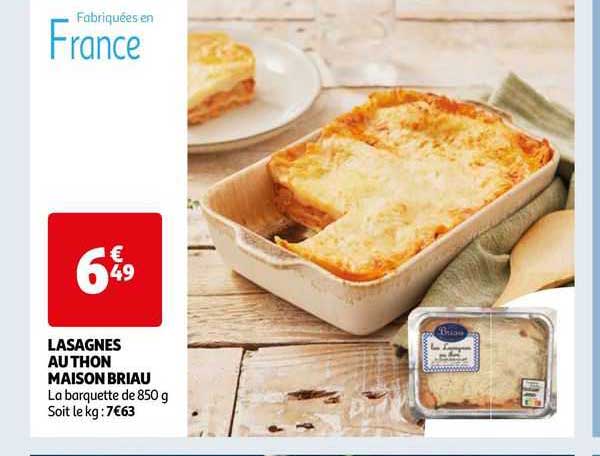 Lasagnes Au Thon Maison Briau