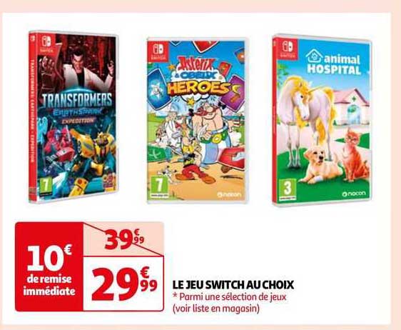 Le Jeu Switch Au Choix