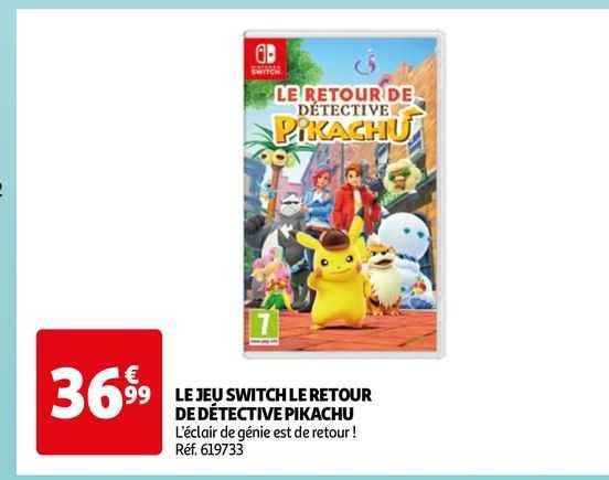 le jeu switch le retour le détective pikachu