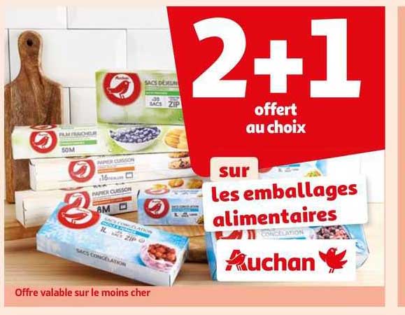 les emballages alimentaires auchan