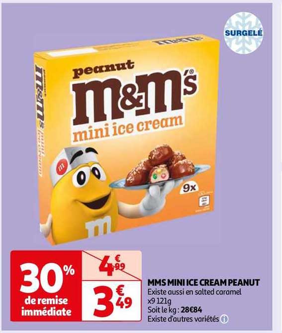 mms mini ice cream peanut