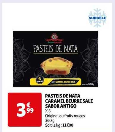 Pasteis De Nata Caramel Beurre Salé Sabor Antigo