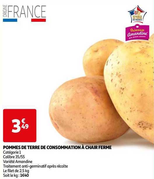 Pommes De Terre De Consommation à Chair Ferme