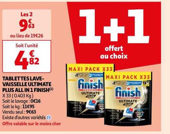tablettes lave-vaisselle ultimate plus all in 1 finish