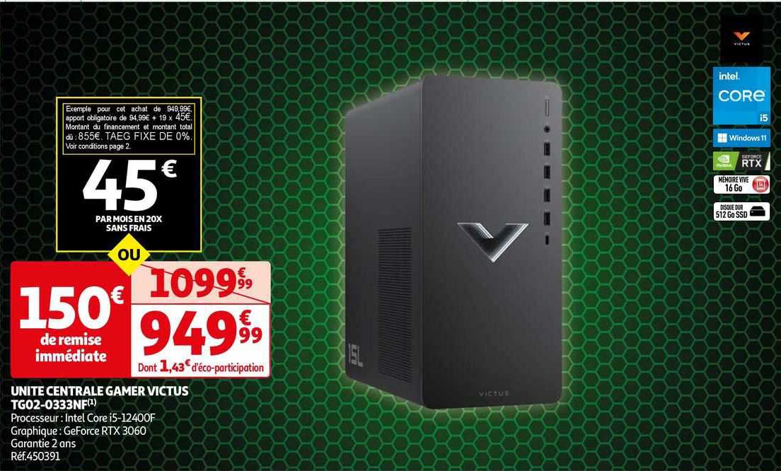 unité centrale gamer victus