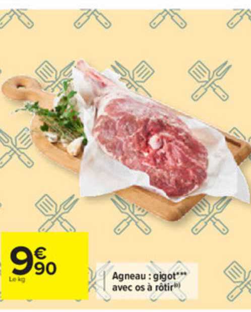 Agneau Gigot Avec Os à Rôtir