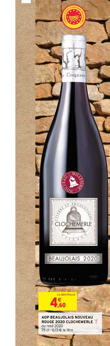 aop beaujolais nouveau rouge 2020 clochemerle