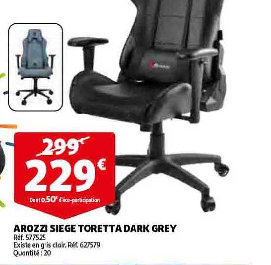 arozzi siege toretta dark grey