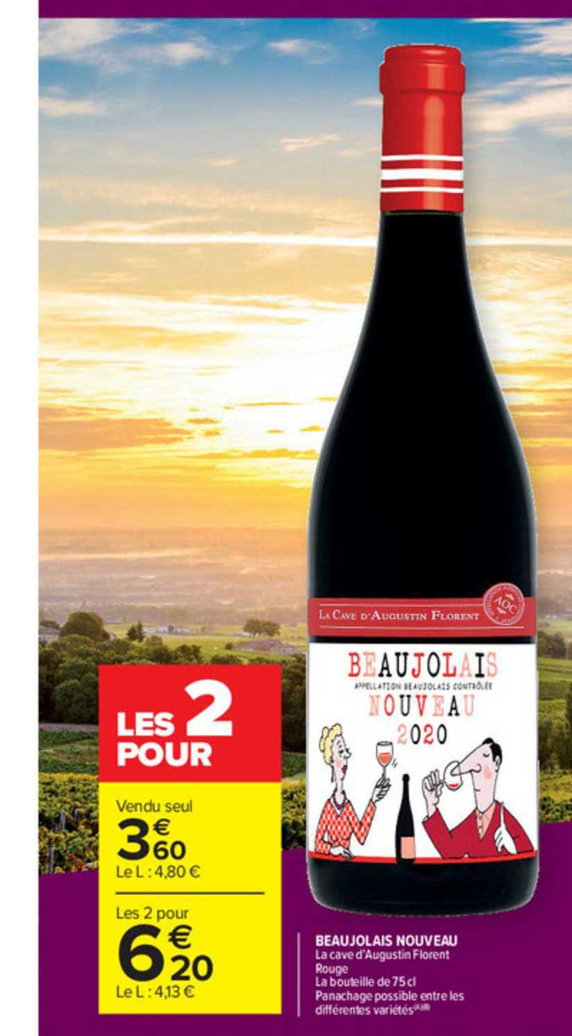beaujolais nouveau la cave d'augustin florent rouge