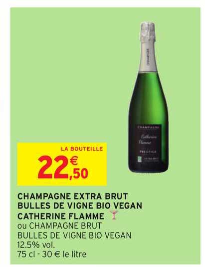 champagne extra brut bulles de vigne bio vegan catherine flamme