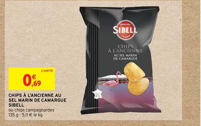 chips à l'ancienne au sel marin de camargue sibell