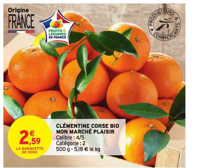 clémentine corse bio mon marché plaisir