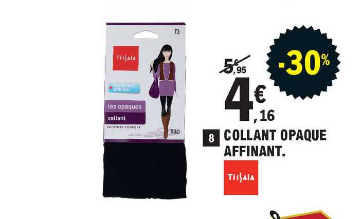 collant opaque affinant tissaia