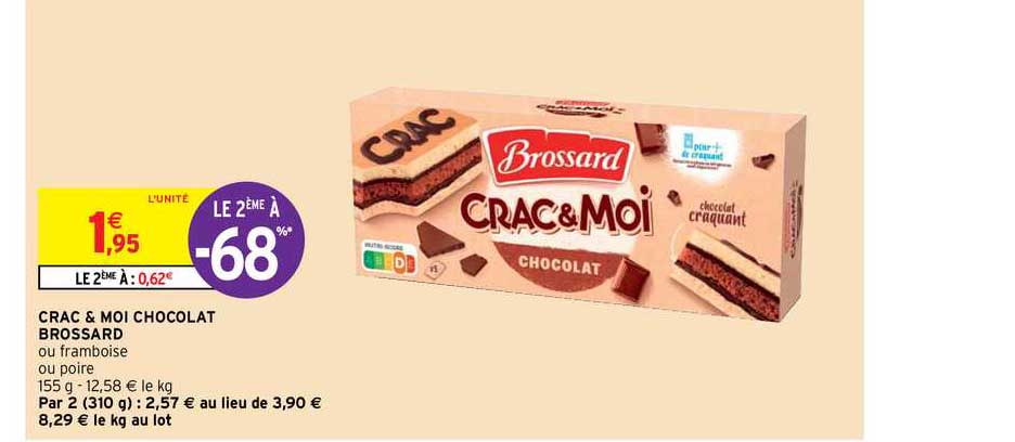 crac & moi chocolat brossard le 2ème à -68%
