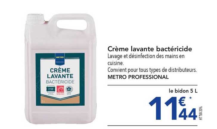crème lavante bactéricide