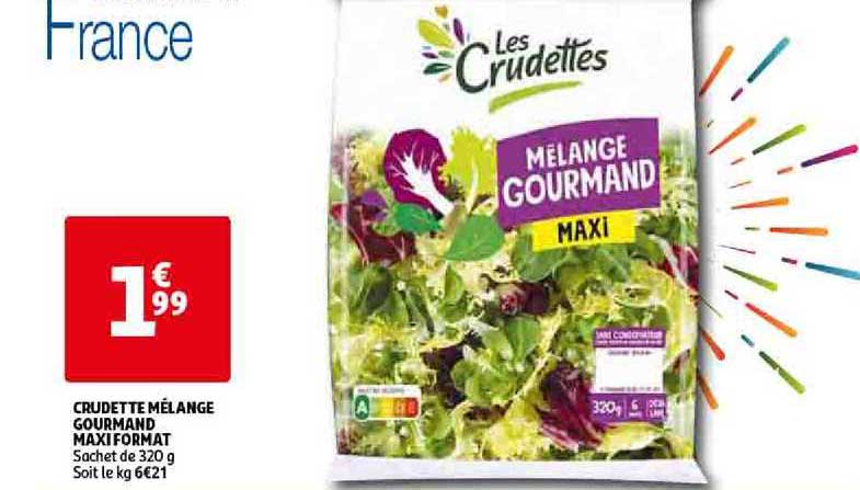 crudette mélange gourmand maxi format