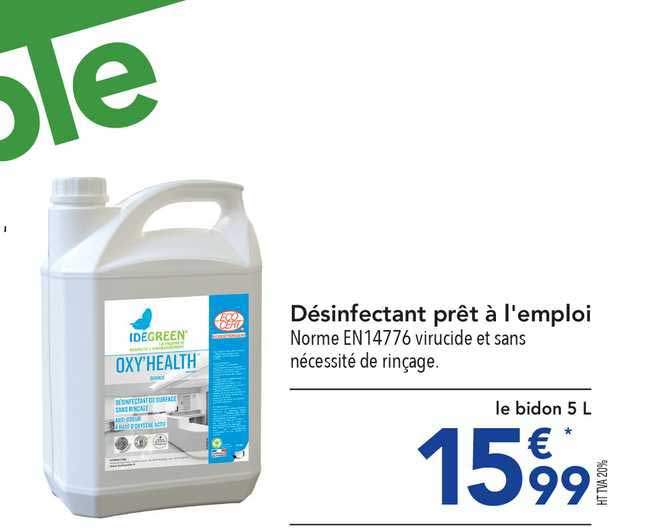 désinfectant prêt à l'emploi